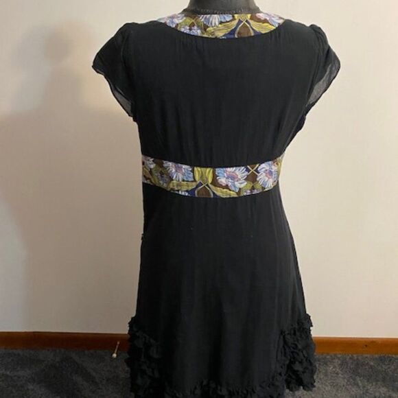 Free People multi-colored cap sleeves dress, size 10 - Picture 4 of 6